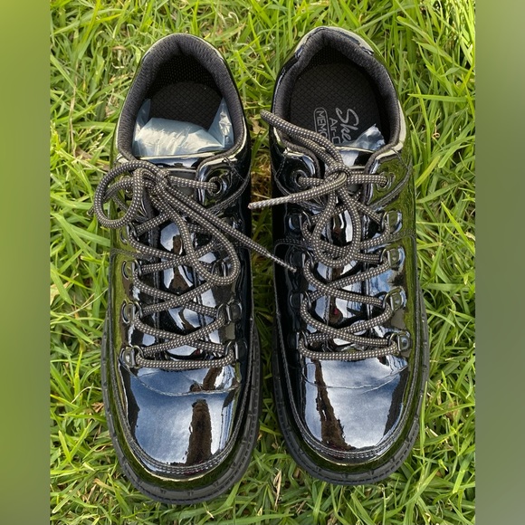 Skechers Women's Black Heritage Boot Size 10 Air Cooled Memory Foam Shoes - Picture 3 of 9